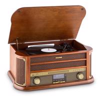 Auna Belle Epoque 1908 DAB, retro stereo systém, gramofon, DAB +