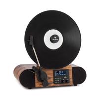 Auna Verticalo, SE DAB, retro gramofon, DAB+, FM tuner, USB, BT, AUX, dřevo