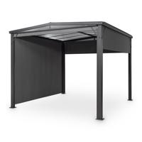 Blumfeldt Pantheon Cortina Solid Sky, pergola, přístřešek, 3x3m, polykarbonát, šedá