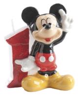 Dortová svíčka Mickey 6,5cm číslo 1 - Dekora