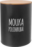 Dóza Polohrubá mouka BLACK pr. 13 cm