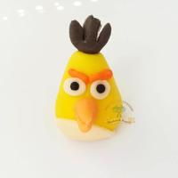 Figurka na dort Angry Birds Chuck 4cm  z kokosové hmoty - Fagos