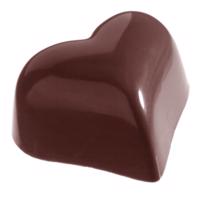 Forma na pralinky srdce 30x36x19mm - CHOCOLATE WORLD