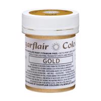 Gelová barva gold, 35g - Sugarflair