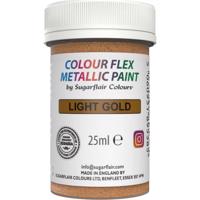 Gelová barva light gold 25g - Sugarflair