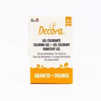 Gelová barva oranžová 28g - Decora