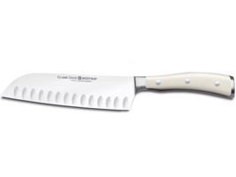 Japonský kuchářsky nůž Santoku Wüsthof CLASSIC IKON créme 17 cm 4176-0