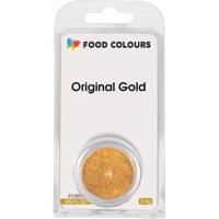 Jedlá prachová perleťová barva Food Colours Original Gold (2,5 g) Zlatá