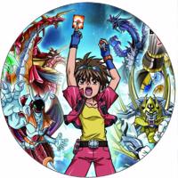 Jedlý papír Bakugan souboj 19,5 cm