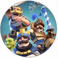 Jedlý papír Clash Royale král a bojovníci 19,5 cm