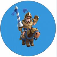 Jedlý papír Clash Royale rytíř na koni 19,5 cm