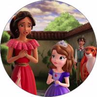 Jedlý papír Elena z Avaloru a Isabel 19,5 cm