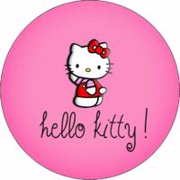 Jedlý papír Hello Kitty mávající 19,5 cm