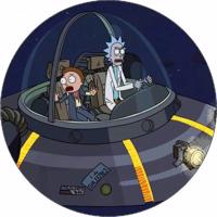 Jedlý papír Rick a Morty ve vesmírné lodi 19,5 cm