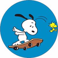 Jedlý papír Snoopy na skateboardu 19,5 cm