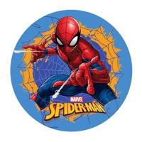 Jedlý papír Spiderman v pavučině 20cm - Dekora