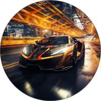 Jedlý papír Super car sport 19,5cm