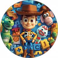 Jedlý papír Toy story Woody a hračky 19,5 cm