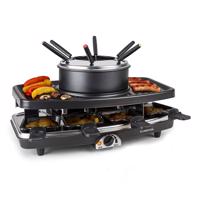 Klarstein Entrecote, raclette gril, fondue, 2 v 1, 1100 W, pro 8 osob, přírodní kámen