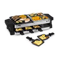 Klarstein Sirlion, raclette gril, 1500W, hliník/kámen, pro 8 osob, kontrolní LED