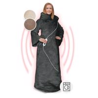 Klarstein Slanket Elektrická deka s rukávy 120W 155x180cm Coral Fleece