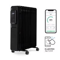 Klarstein Thermaxx Elevate Smart, olejový radiátor, 2720 W, 7–35 °C, časovač, černý