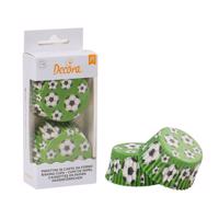 Košíčky na muffiny 36ks fotbal 50 x 32mm - Decora