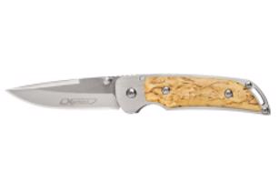 Marttiini Curly Birch Handle Folding Knive