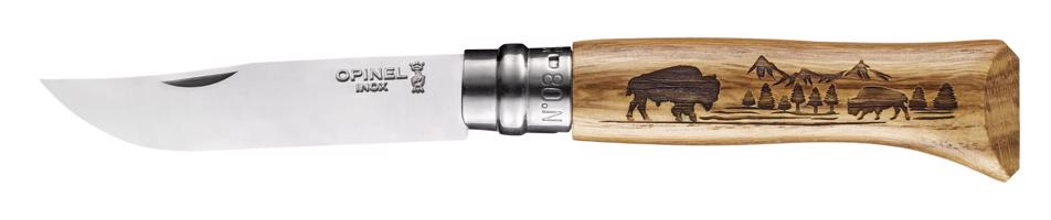 Opinel Zavírací nůž VRI N°08 Animalia America, motiv bizon 002629