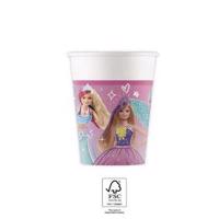 Papírové kelímky barbie 200ml, 8ks - Procos