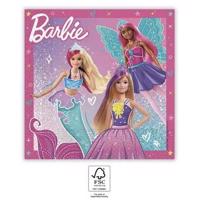 Papírové ubrousky barbie 33x33cm, 20ks - Procos