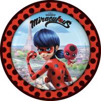 Papírový talíř 22,8cm 8ks Miraculous - Ladybug - Amscan