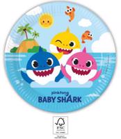 Papírový talíř na párty 23cm Baby Shark - Procos