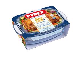 Pyrex Skleněná zapékací mísa s víkem 36x22cm/6,7l