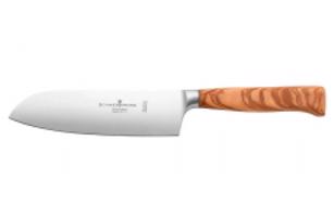 Schwertkrone Olivewood Santoku japonský nůž 18 cm