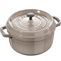 Staub Litinový hrnec s poklicí Cocotte, Ø 22 cm / 2,6 l, krémová 1004871