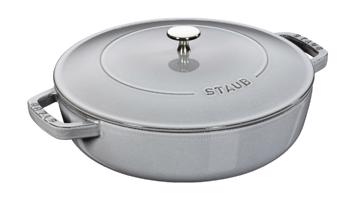 Staub Litinový kastrol s poklicí Chistera, grafitově šedá, 24 cm 12612418