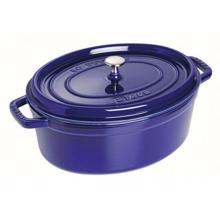 Staub Oválný litinový hrnec s poklicí Cocotte, tmavě modrá, 29 cm / 4,2 l 1102991