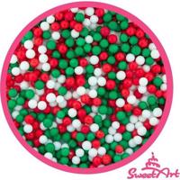 SweetArt cukrové perly Christmas mix 5 mm (80 g)