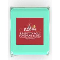 SweetArt potahovací a modelovací hmota vanilková neonový efekt Turquoise (250 g)