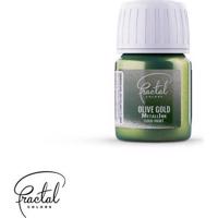 Tekutá metalická barva Fractal - Olive Gold (30 ml)