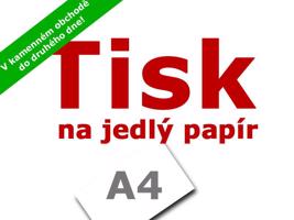 Tisk na jedlý papír A4 - Apolo77