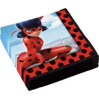 Ubrousky 20ks 33x33cm Miraculous - Ladybug - Amscan