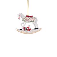 Villeroy & Boch Závěsná porcelánová ozdoba Christmas Classics, Houpací kůň, 8,9 cm 14-8675-4341