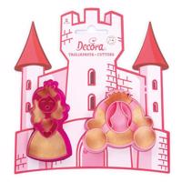 Vykrajováko princezna a kočár 2ks - Decora