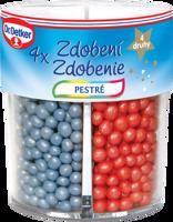 Zdobení 4 druhy pestré  62g - Dr. Oetker