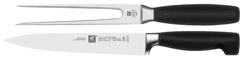 Zwilling Four Star set na porcování masa: plátkovací nůž + vidlička na maso 1002226